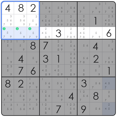 technique to solve sudoku
